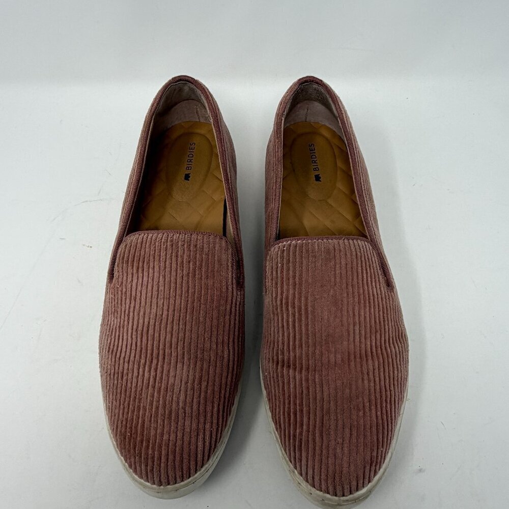 Birdies The Swift sneakers pink corduroy loafers flats 7.5 carnation